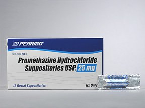 Promethazine 25 Mg Suppository 12 Unit Dose By Perrigo Co