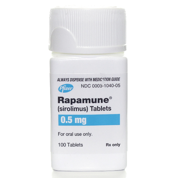 Image 0 of Rapamune 0.5 Mg Tabs 100 By Pfizer Pharma 