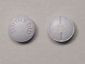 Image 0 of Synthroid 75 Mcg Tabs 90 By Abbvie Us.