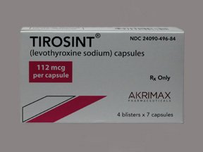 Image 0 of Tirosint 112 Mcg Caps 28 By Akrimax Pharma. 