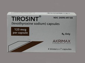 Tirosint 125 Mcg Caps 28 By Akrimax Pharma
