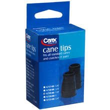 Cane Tip 7/8 Inch Black