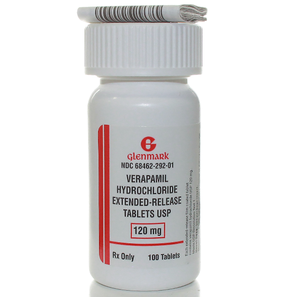 Verapamil Hcl ER 120 Mg Tabs 100 By Glenmark Generics