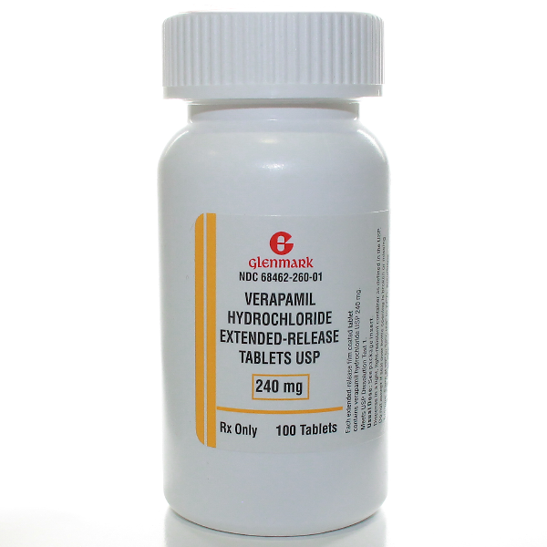 Verapamil ER 240 Mg Tabs 100 By Glenmark Generics