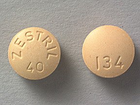 Image 0 of Zestril 40 Mg Tabs 100. By ALMATICA PHARMA, INC
