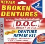 Dentemp Denture Repair Kit 3 Ct