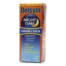 Delsym Cough Cold Nightime Grape Syrup 4oz