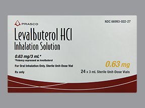 Levalbuterol 0.63 Mg-3Ml Inh Vl 24x3 Ml By Prasco Llc. 