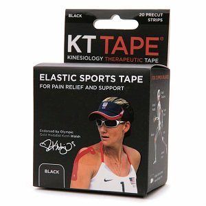 Image 0 of KT Tape Beige Athletic Sports Elastic Black 14 Strips