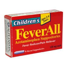 Image 0 of FeverAll Childrens Rectal Suppositories 120 Mg 6 Ct