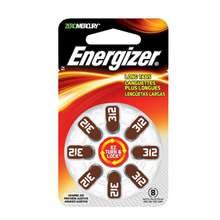 Energizer Batteries AZ312DP EZ Turn and Lock Hearing Aid, Size 312, 8 Ct.
