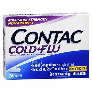Image 0 of Contac Cold & Flu Non-Drowsy Maximum Strength Caplets 24 ea