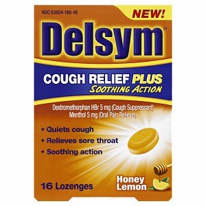 Delsym Cough Relief Honey Lozenges 16 Ct.