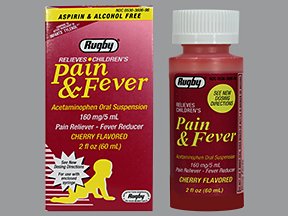 Image 0 of Pain/Fever 160Mg-5Ml Child Suspension 2 Oz By Rugby Lab