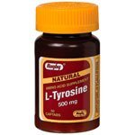 Image 0 of L Tyrosine 500 Mg 50 Capsules by Rugby Major