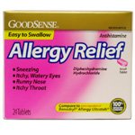 DIPHENHYDRAMINE Generic Benadryl Allergy Relief Ultratab 25mg Tablets 24