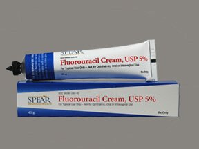 Fluorouracil 5% 40 GM Cream By Spear Dermatology. 