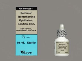 Ketorolac Tromethamine 0.5% 10 ML Drops  By Akorn Inc