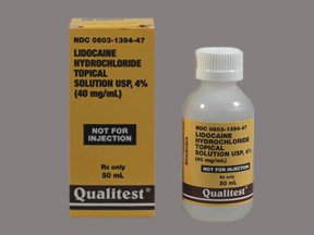 Lidocaine Hcl 4% 50 ML Solution By Qualitest Products