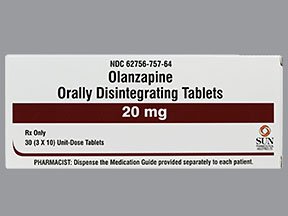 Image 0 of Olanzapine 20 Mg 30 Odt Bp Tabs By Caraco Pharma