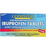 Image 0 of Ibuprofen Generic Advil 200 mg Brown Caplets 100 mfg by Perrigo
