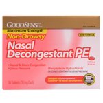 Nasal Decongestant PE Non-Drowsy Tablets 36 Ea
