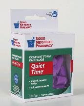 Image 0 of GNP Ear Plug Foam Quiet Time 10 Fom