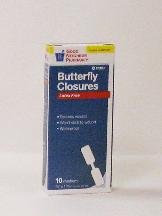 Image 0 of GNP Bandage Butterfly Strips Medium 10 Ct