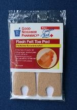 Image 0 of GNP Toe Pad Flesh Felt 3 x 8