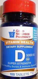 Image 0 of GNP Vitamin D 5000iu 100 Tabs