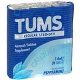 Image 0 of Tums Regular Tablet Pepp 3Roll 12X3X12Ct By Glaxo Smith Kline