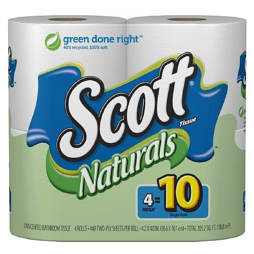 Image 0 of Scott Bath Tissue Natural White 12X4Pk