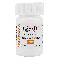 Torsemide 20Mg Tabs 1X100 Each Mfg.by:Camber Pharmaceuticals Inc, USA. Rx Req