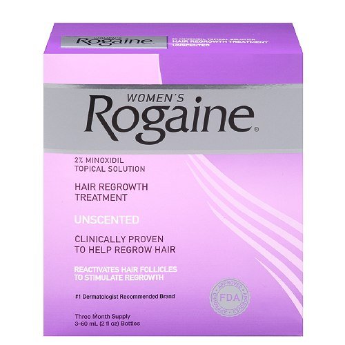 Rogaine Women Solution 3 Month Unscented 3 x 2 Oz