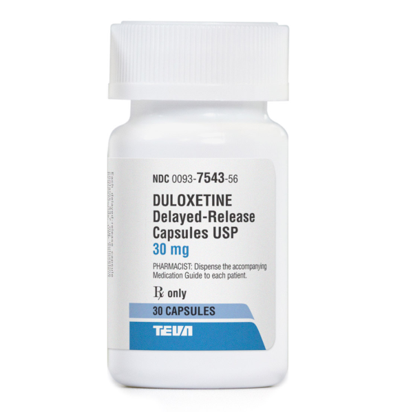 Duloxetine Generic Cymbalta 30 Dr 30 Caps By Teva Pharma