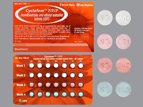 Image 0 of Cyclafem Generic Ortho-Novum 7/7/7 Tabs 6X28 By Qualitest Labs