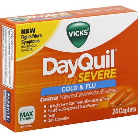 Vicks Dayquil Severe Flu Relief Caplets 24 Ct