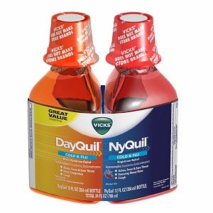 Image 0 of Dayquil/Nyquil Cold Flu Liquid 2x12 Oz