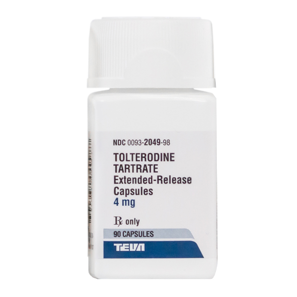 Tolterodine 4 Mg Er 90 Caps By Teva Pharma
