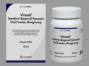 Viread 40 Mg Powder 60 Gm By Gilead Sciences. 