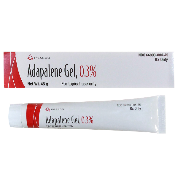 Adapalene 0.3% Gel 45 Gm By Prasco Pharma.