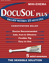 Docusol Plus Docusate Sodium with Benzocaine Mini Enema 5x5 Ml