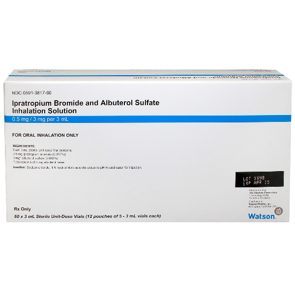 Albuterol And Ipratropium .5/3/3Ml 60x3 By Actavis Pharma.