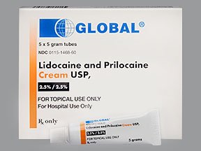 Image 0 of Lidocaine/Prilocaine 2.5-2.5% Cream 5x5 Gm By Global Pharma