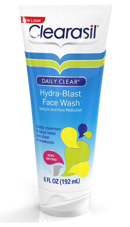 clearasil hydra blast face wash