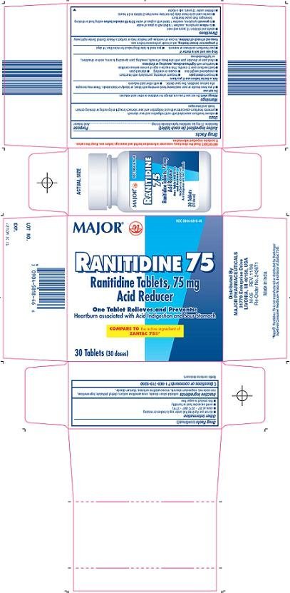 Image 0 of Ranitidine 75 Mg 30 Tabs By Major Pharma
