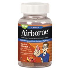 Airborne Gummies Fruit Assorted 21 Ct