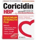 Corcidin HBP Maximum Strength Flu 20 Tabs