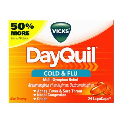 Image 0 of Dayquil Cold & Flu Relief 24 Liqui Caps