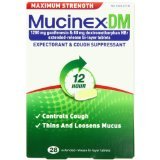 Mucinex Dm Maximum Strength 12 Hour Expectorant Cough 28 Tablets.